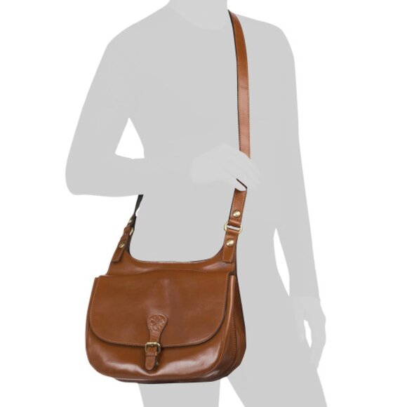 PATRICIA NASH Leather London Saddle Bag With Crossbody Strap - Picture 4 of 4